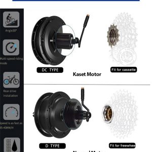 FatBike 1000W Elektrikli Bisiklet Dönüşüm Kiti Cadenza 48V 16Ah LG - Görsel 10